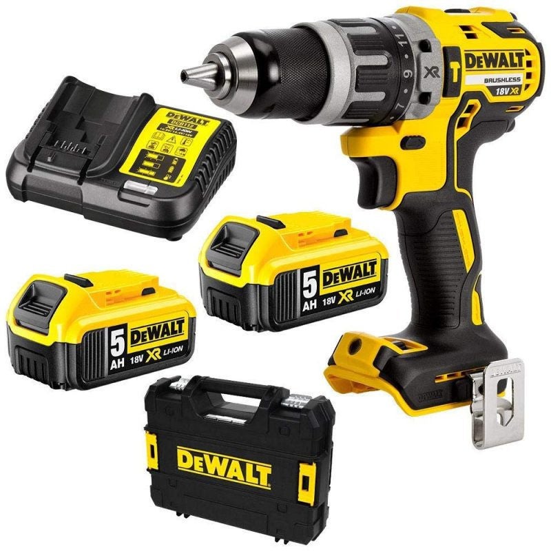 Wiertarko-wkrętarka udarowa XR 18 V (2 x 5,0 Ah) w TSTAK - DEWALT DCD796P2-QW