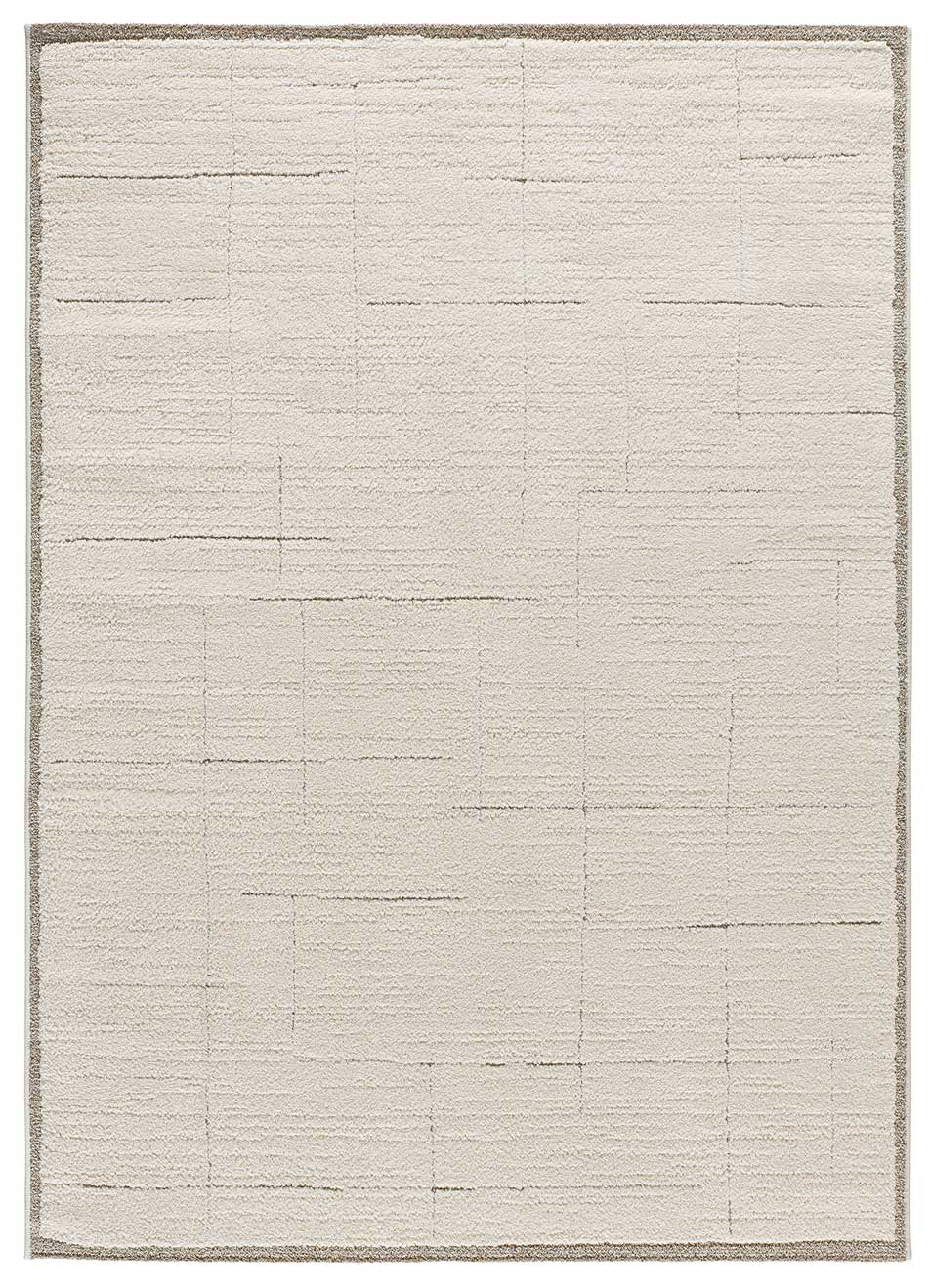 Prostokątny kremowy dywan do wnętrz 200 x 290 cm CANDELA skandynawski - ATTICGO