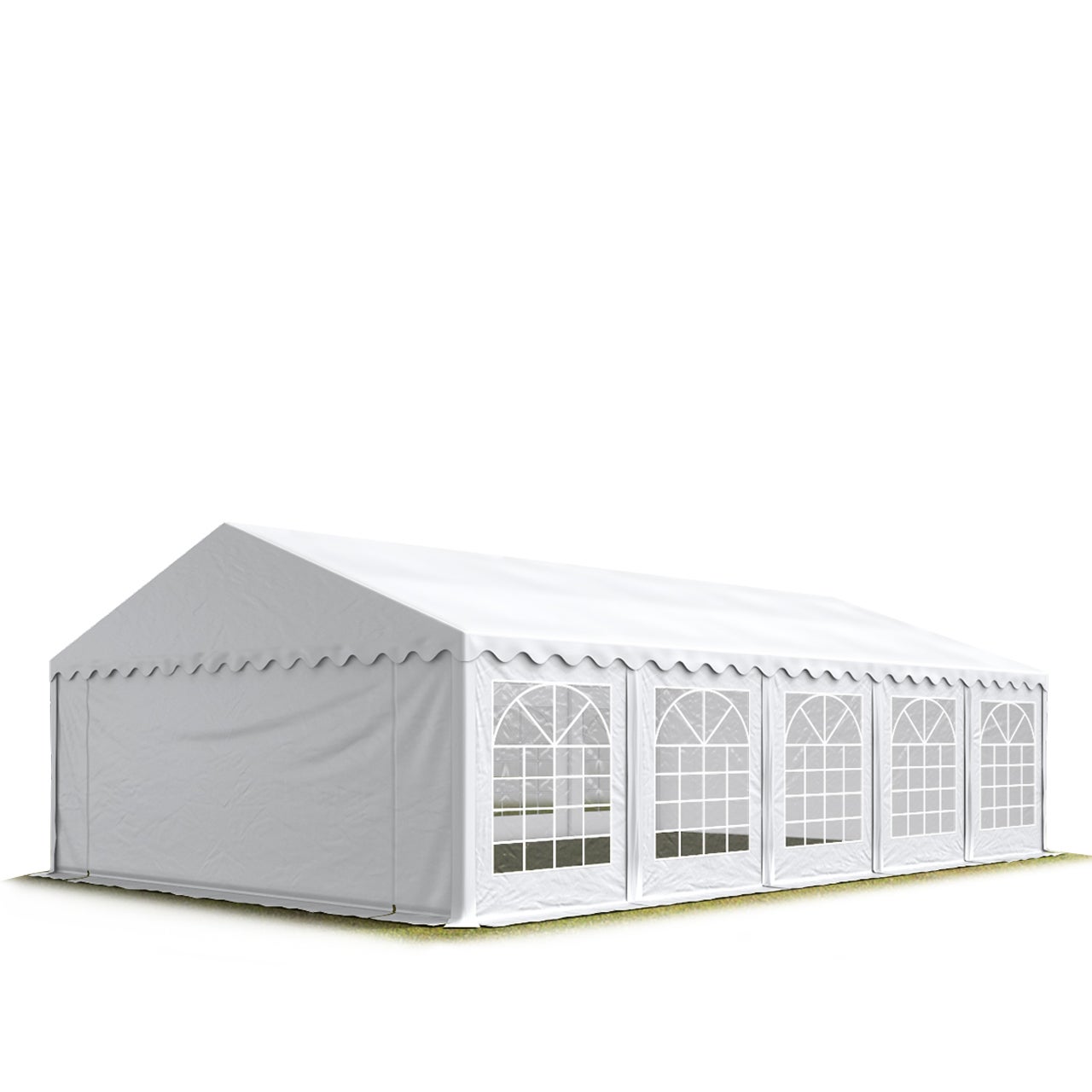 Namiot imprezowy 5x10 m pawilon ogrodowy namiot plandeka PVC 700 N w kolorze białym Wodoodporny