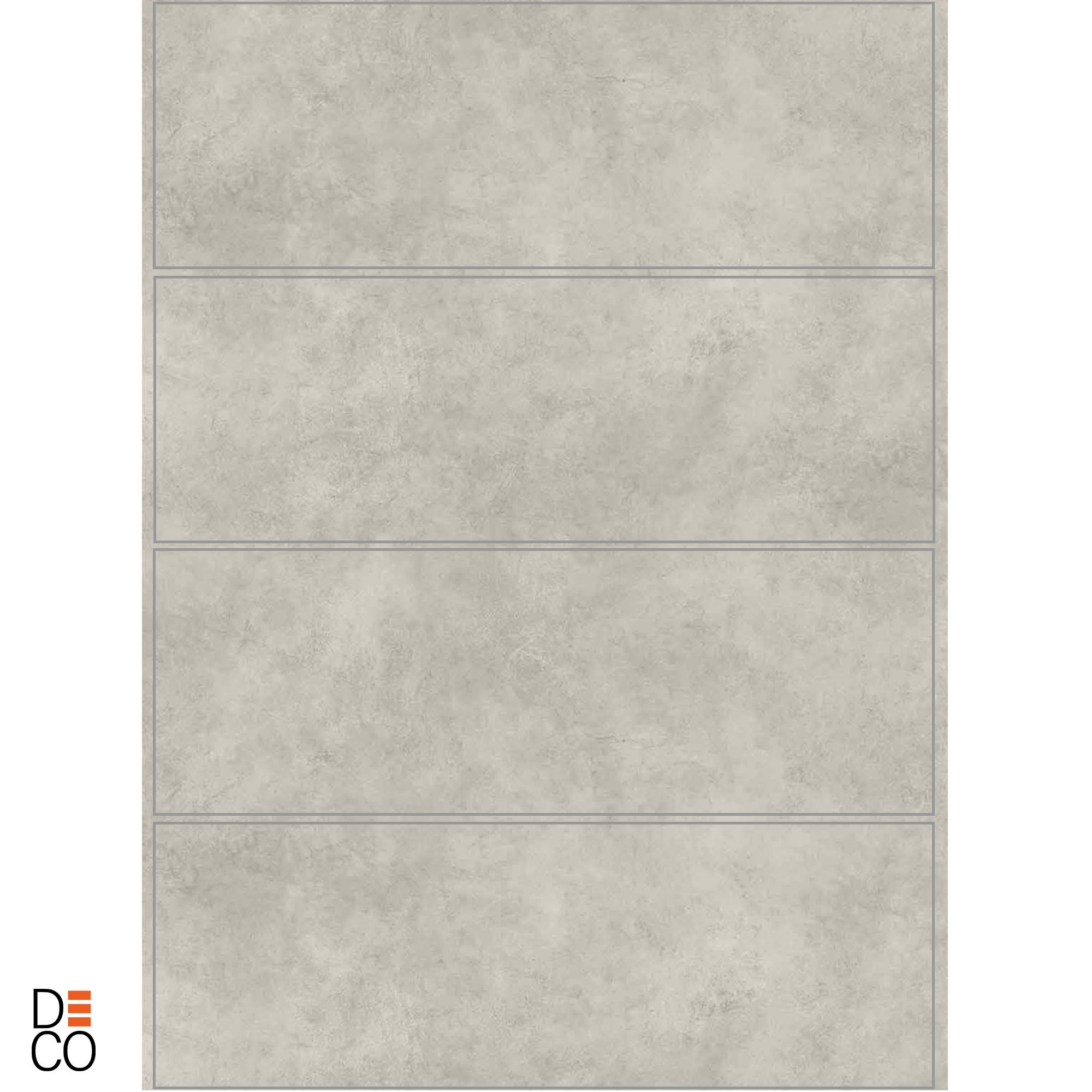 Panneau mural PVC 260 x 120 cm – 4 parties à assembler – effet marbre gris clair mat – ép. 3 mm – 3,12 m² – Panneau mural douche – Decopine - 3