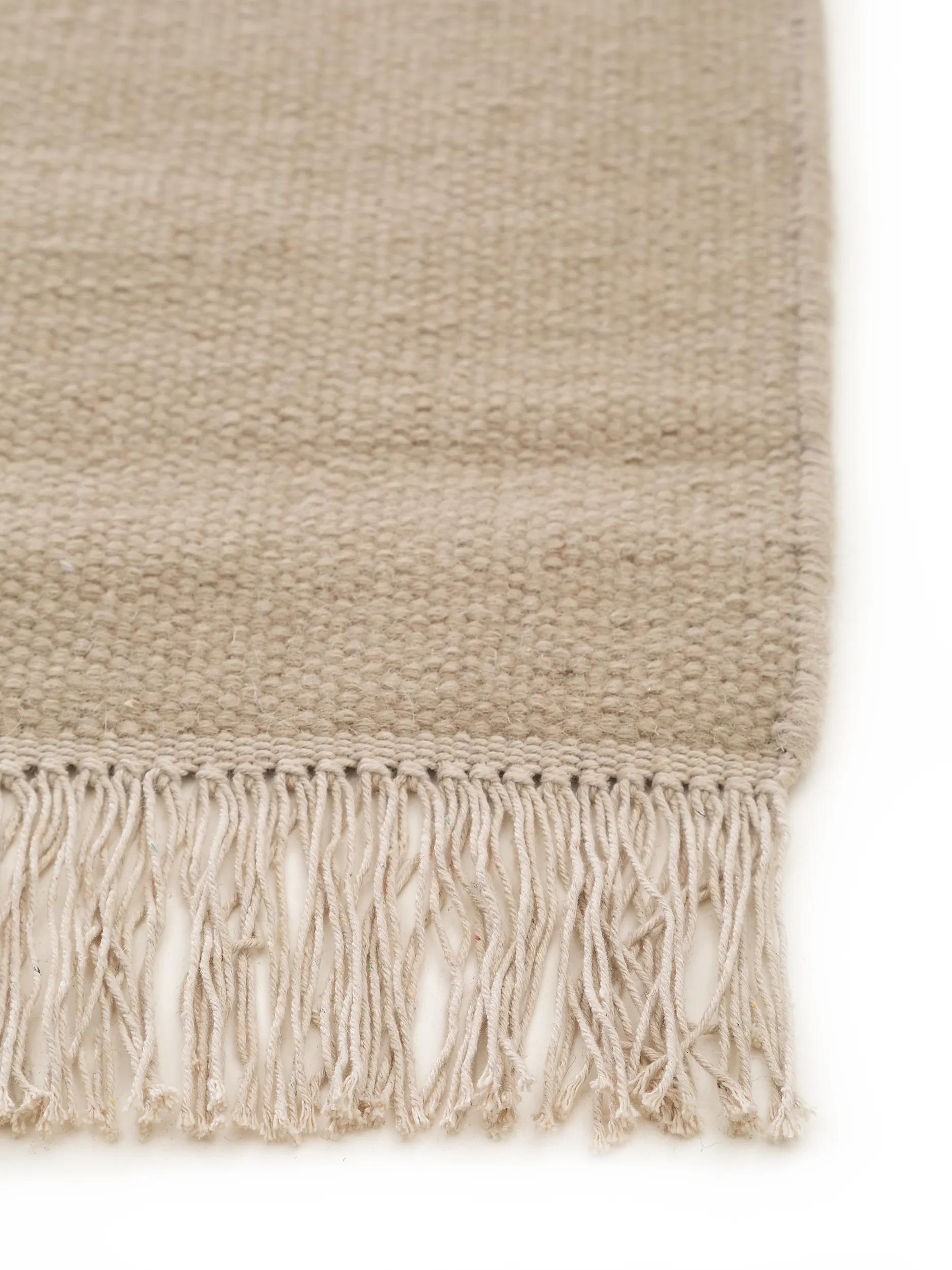 BENUTA - Tapis de laine Liv beige 170x240 cm - 4