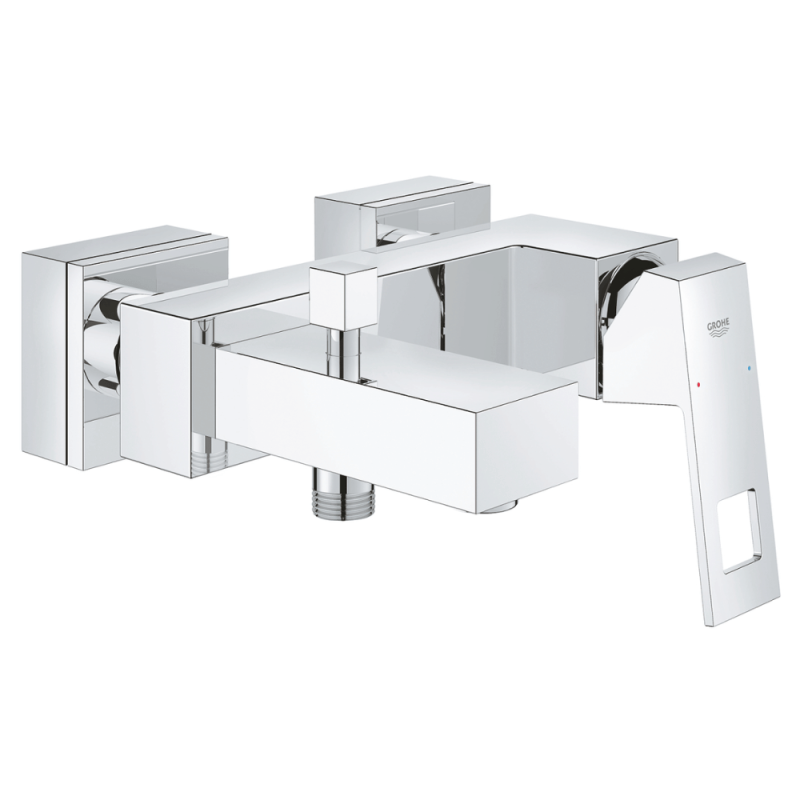 Bateria ścienna Grohe Eurocube design sześcienny i ceramika