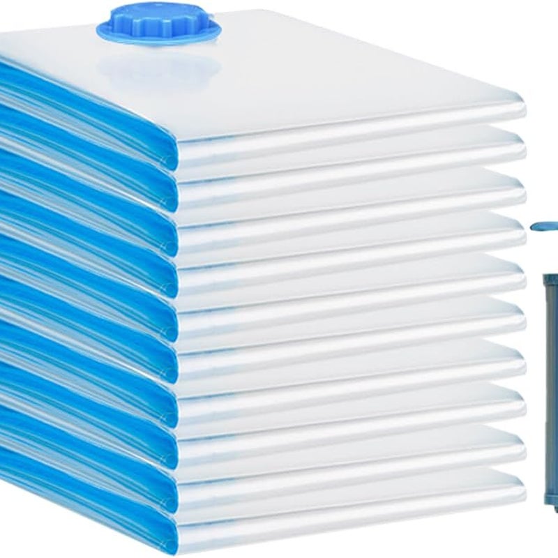 Opakowanie 10 worków do odkurzacza, pokrowiec do przechowywania ubrań, kołder, pościeli i poduszek 60×80 cm