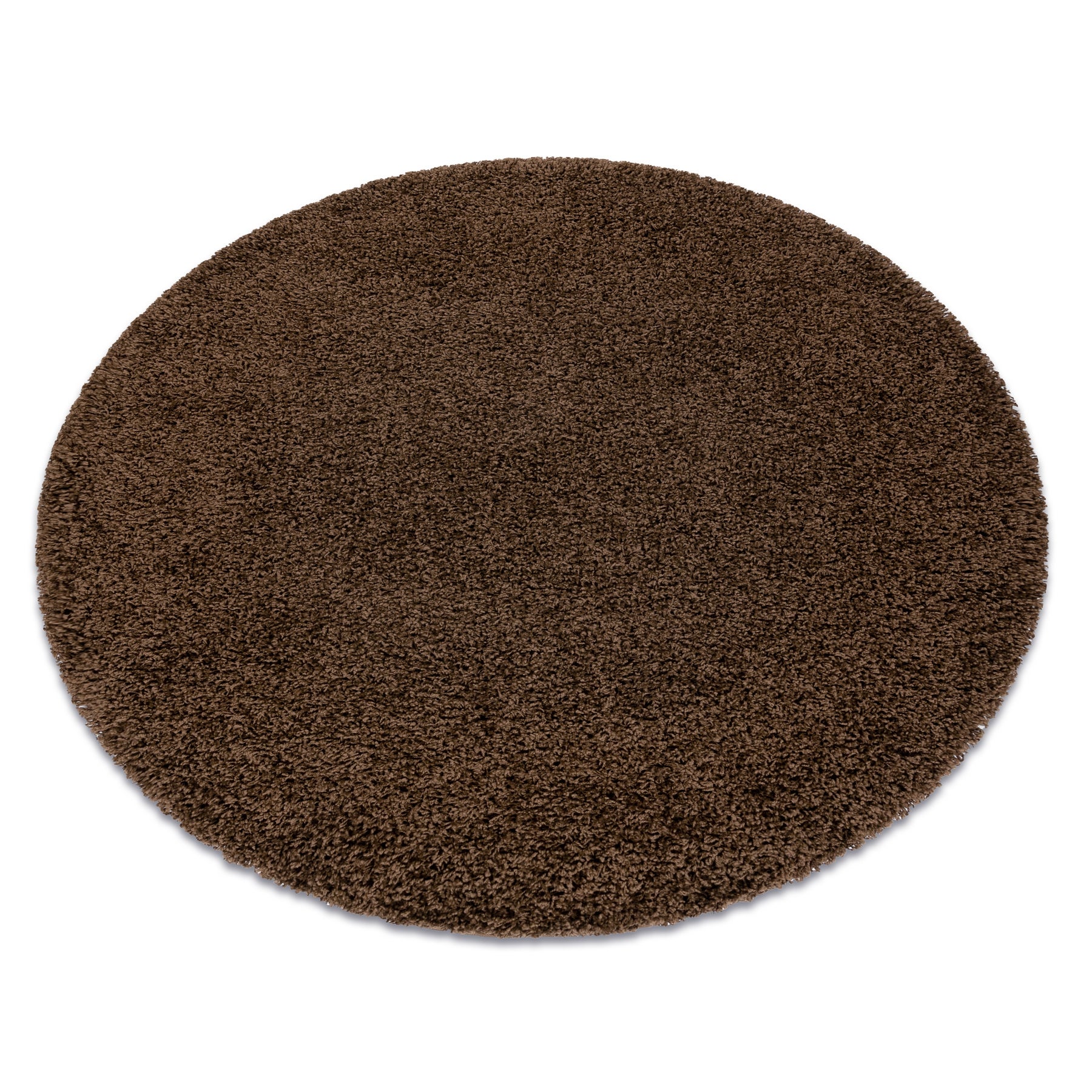 Dywan SOFFI koło shaggy 5cm brązowy koło 100 cm