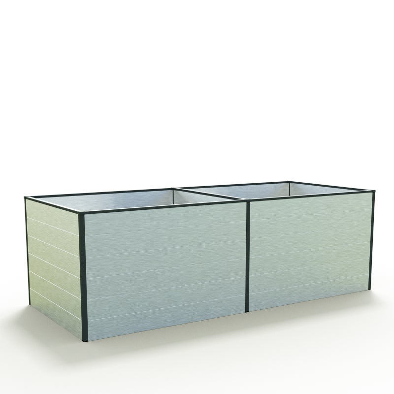 99 x 235 x 77 cm Grządka podwyższona, aluminium anodowane