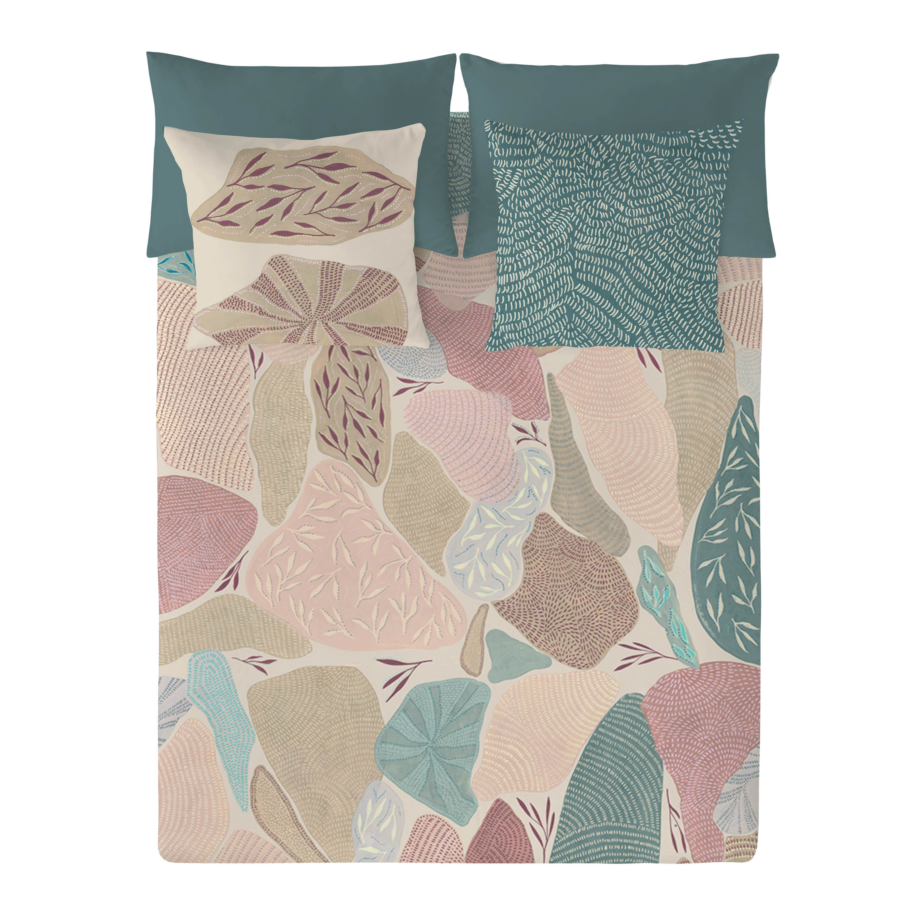 NATURALS - Capa de edredão estampada Cama 90 - Algodão extra macio - Inclui 1 ou 2 fronhas - Fabricado em Espanha - ALISON - 3