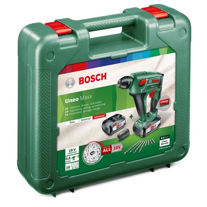 Wkrętarka młotkowa bezprzewodowa Bosch Uneo Maxx 3 tryby 0,6 J - 6
