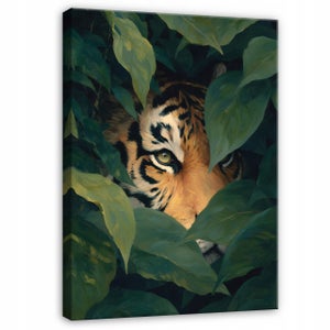 Tableau Sur Toile Tigre Animal Sauvage 50x70 Cm - Neuf Sous Emballage