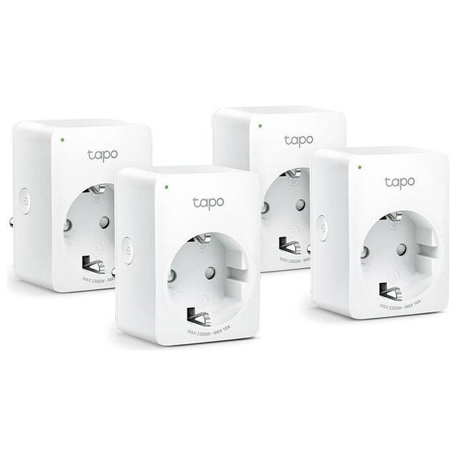 TP-Link TAPO P100 Mini Smart WiFi Plug (pacote com 4) Soquete de interruptor