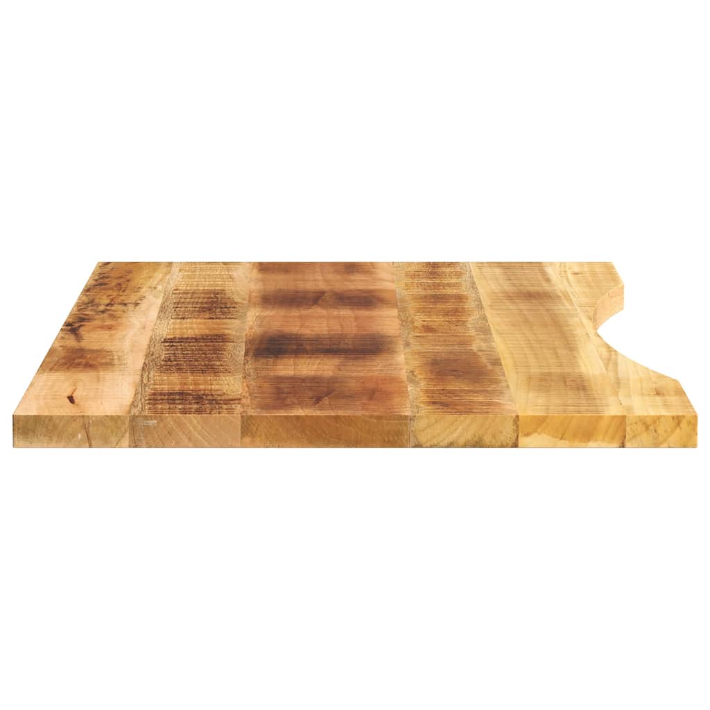 Maison Exclusive - Dessus de bureau avec courbe 80x50x2,5 cm manguier massif brut - 4