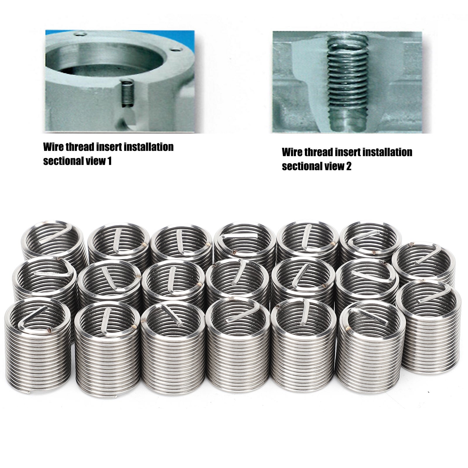 AB Tools - 2 Ganci Antiluce In Acciaio Inox, Filettatura M12, 19 Mm, Per Ancoraggi E Fissaggi