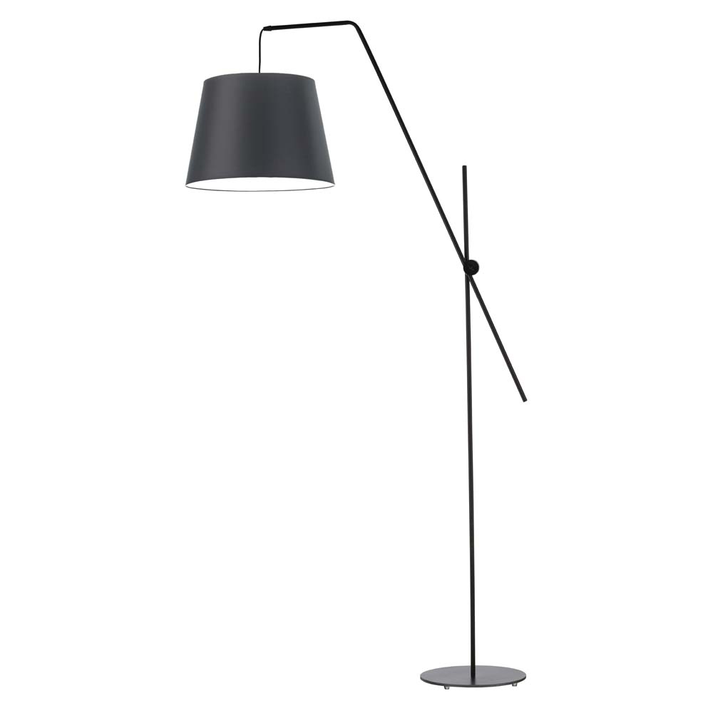 Lampa stojąca podłogowa przegubowa regulowana z abażurem stożek MODERN