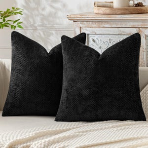 ZWJD Set di 2 Federe Cuscini per Divano 45x45 Federe in Ciniglia Copricuscini Morbidi per Divani Letto e Soggiorno Copricuscino Decorazione per la Casa Federe Cuscini Divano Decorativi di Lusso