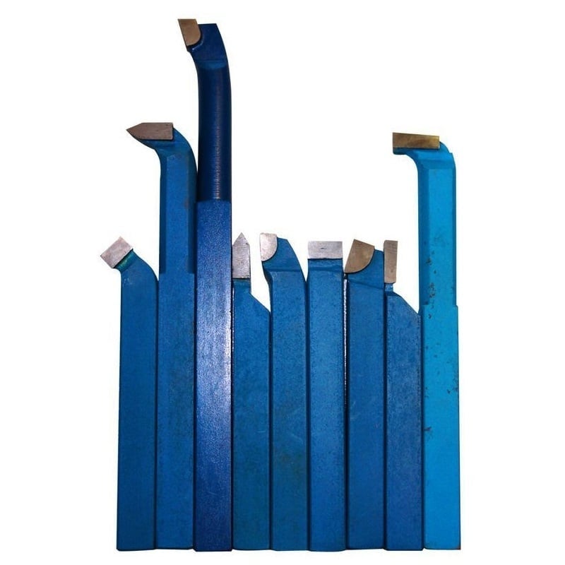 Set de cutite pentru strunjire metal de diferite forme Gude 40322, 9 piese