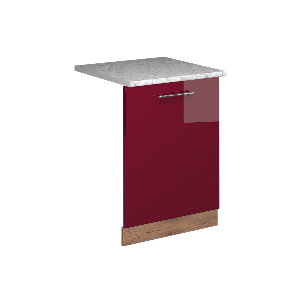 Vicco Panel przedni zmywarki Fame-Line, Bordowa Czerwień wysoki połysk, 60 cm , BP Marmur
