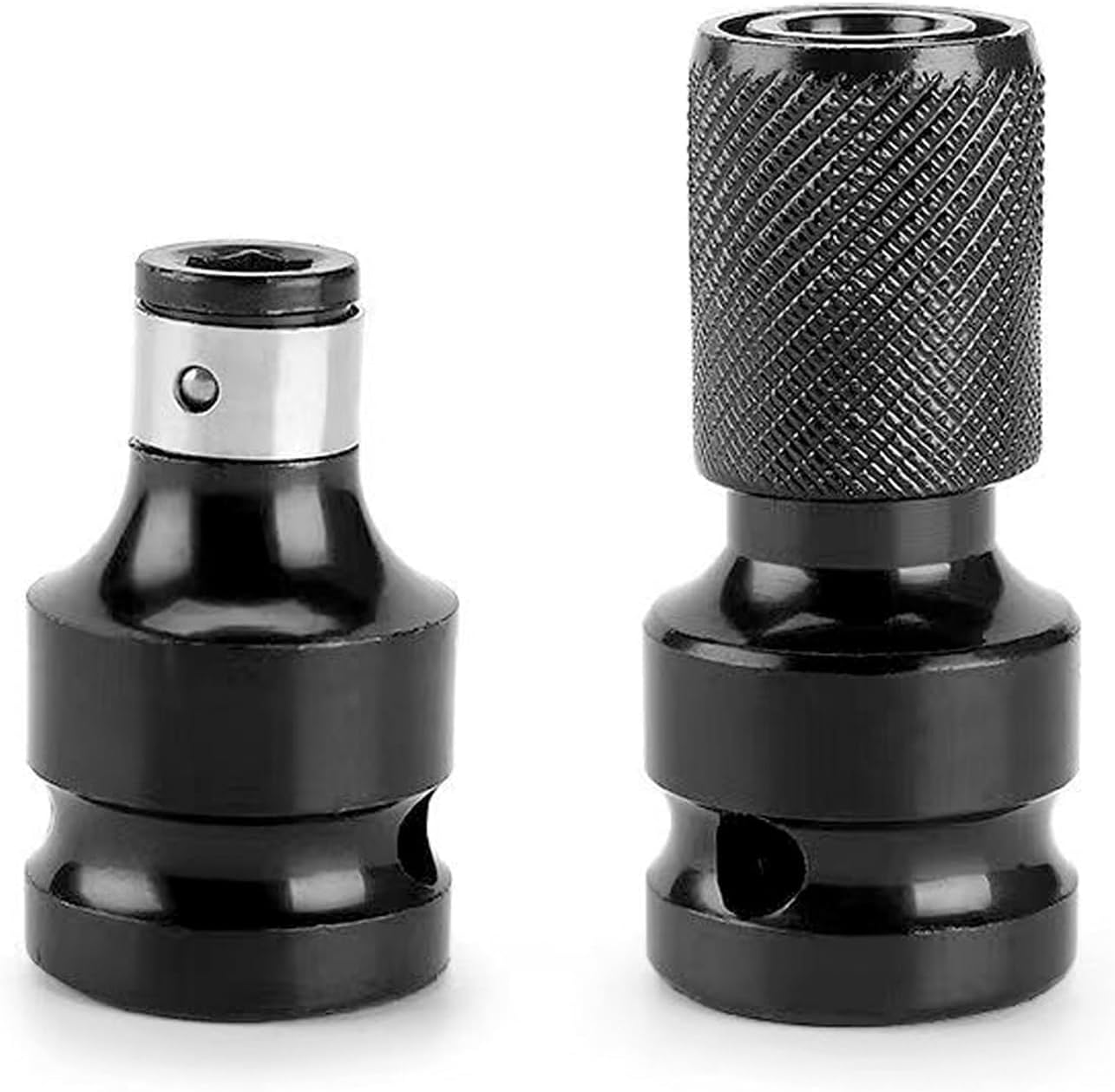 Zestaw 2 adapterów do bitów do kluczy udarowych – konwerter nasadek 1/2" na 1/4" – precyzyjne akcesoria do grzechotek, wkrętaków i innych