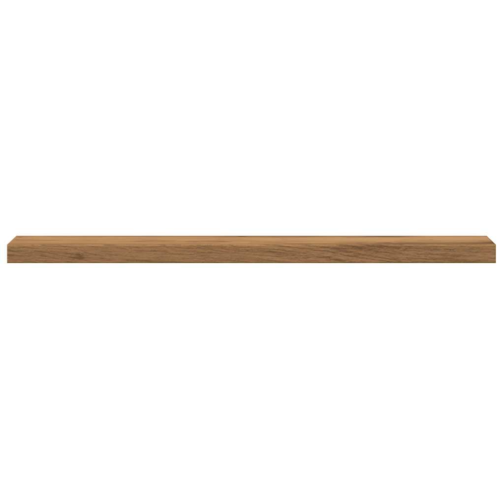 4 pcs Étagères murales | Étagère flottante | Étagère suspendue chêne artisanal 40x20x1,5 cm CFW871279 - 5