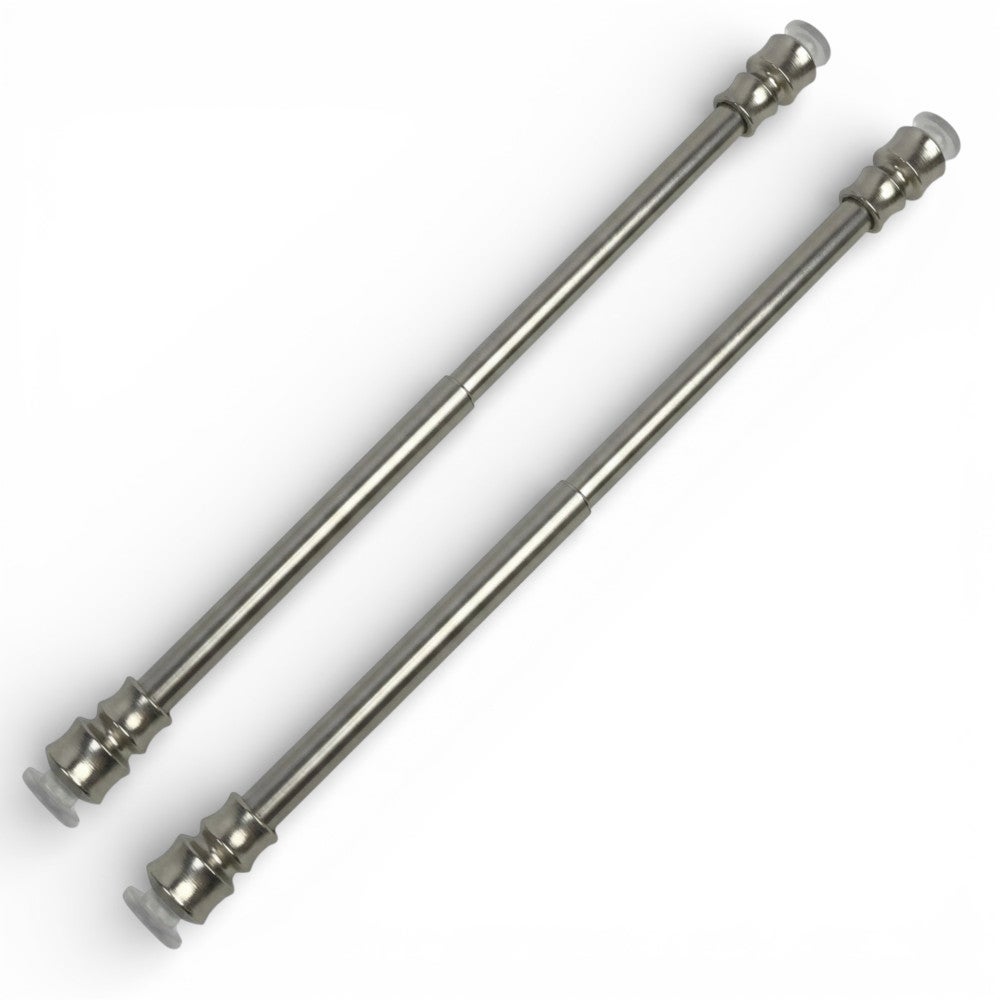 Barra De Cortina Extensible De Latón Con Sistema De Presión - Ajustable De 18 A 28 Pulgadas