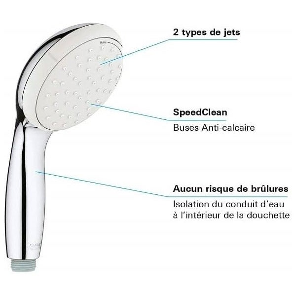 Douchette Tempesta 100 2 jets débit variable Grohe - 3