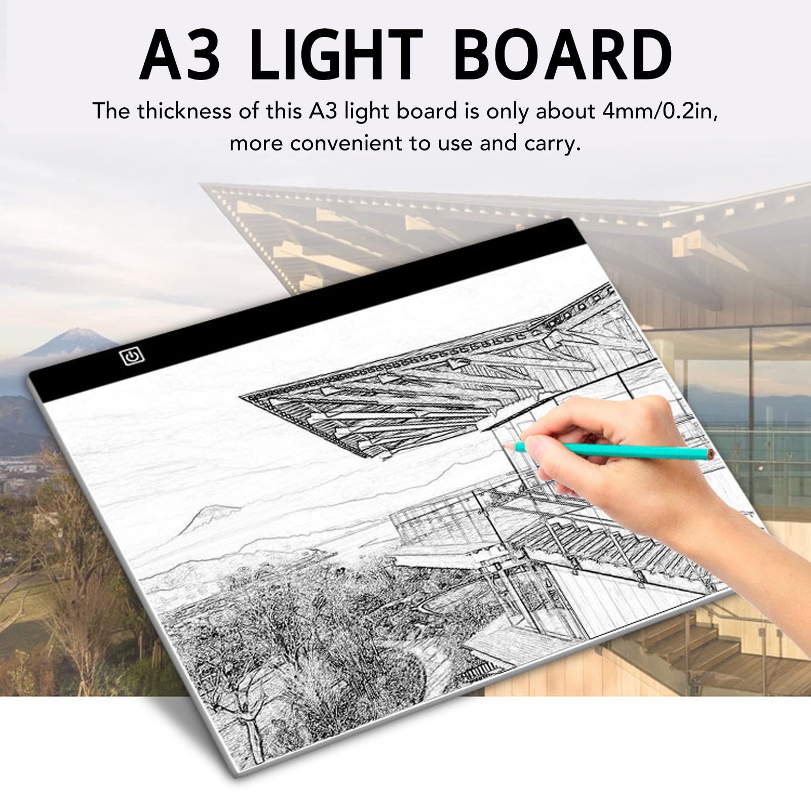 Table à dessin LED A3 table lumineuse - 5