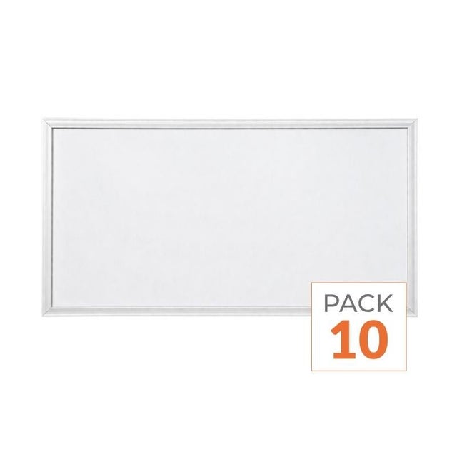 Lot de 10 - Panneau LED CCT 60x30cm BLANC 30W - 3000K/4000K/6000K - SILAMP