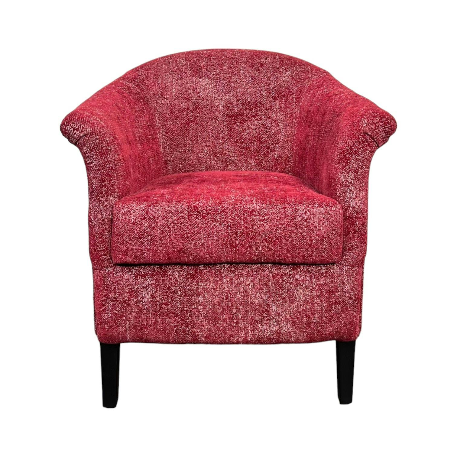 Fauteuil Cabriolet rouge chiné MIRA - 4