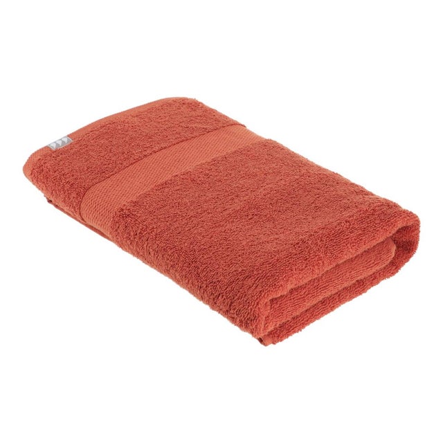 Serviette de bain 70x130 cm 100% coton - terracotta - Tendance