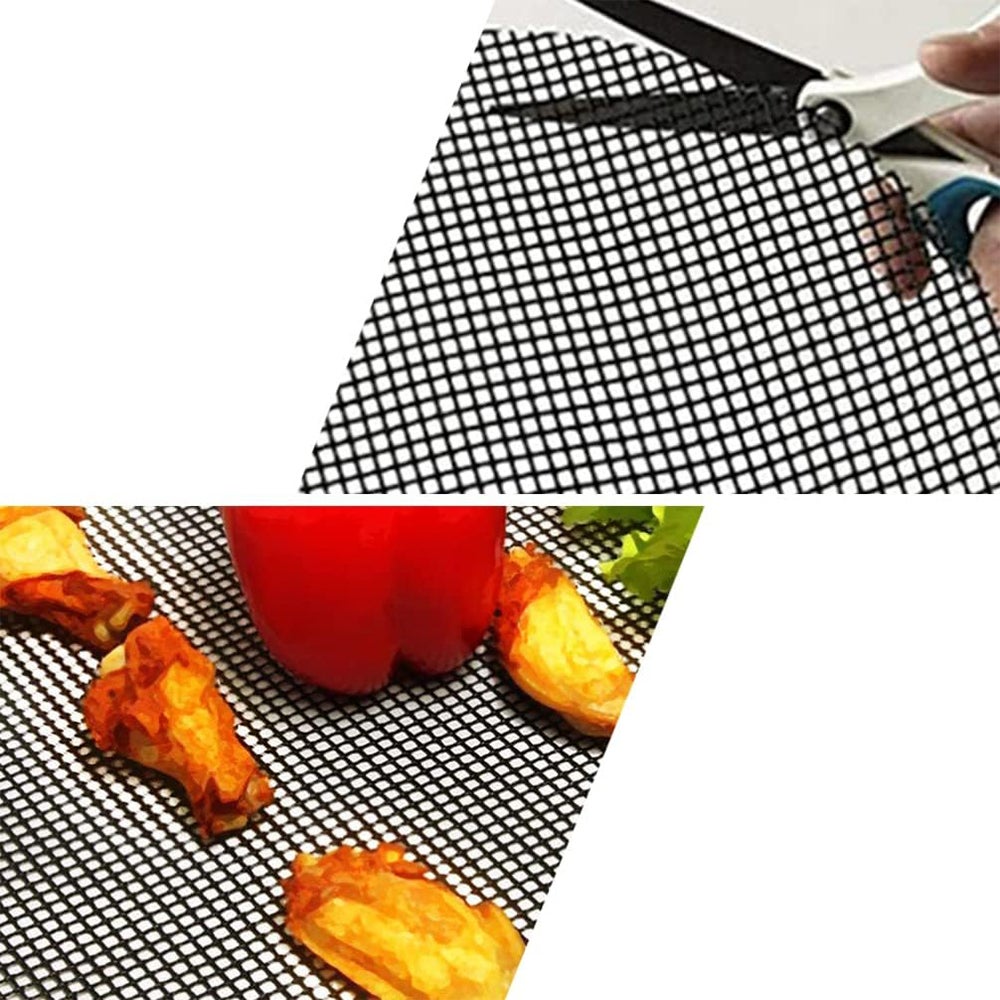 2 pçs 36*42cm grade de churrasco esteira net cozimento grill almofadas grelhar acessórios churrasqueira almofada grill comida esteira - 5