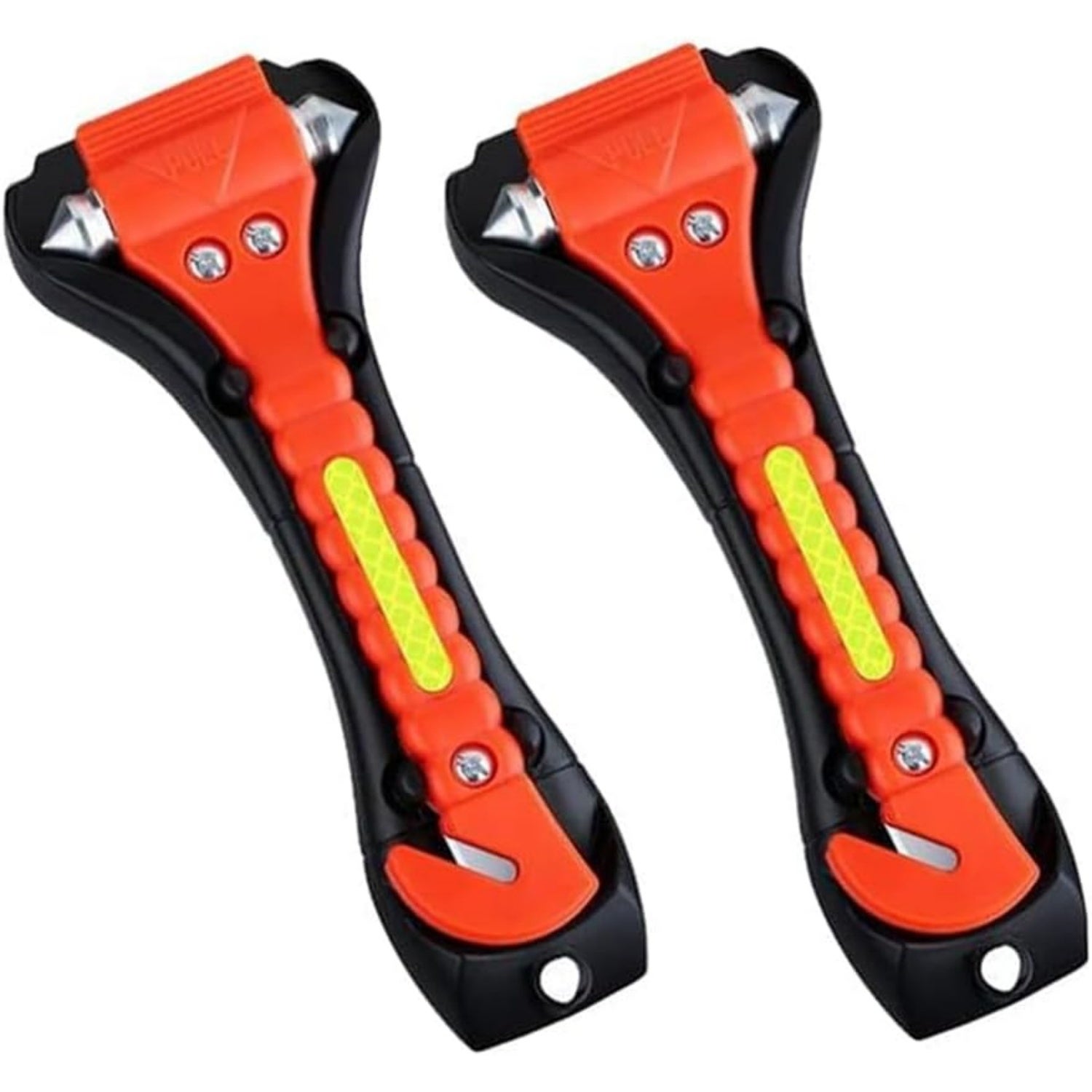 Marteau Brise-vitre + Coupe-ceinture 2 En 1 – Outil De Sécurité Voiture, Noir, Portable