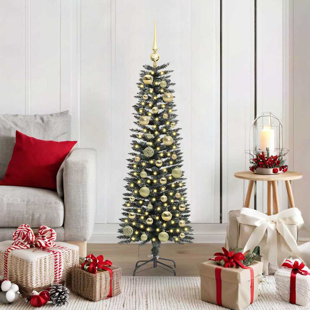 Sztuczna choinka z 150 diodami LED Zielony 40.5 x 40.5 x 120 cm