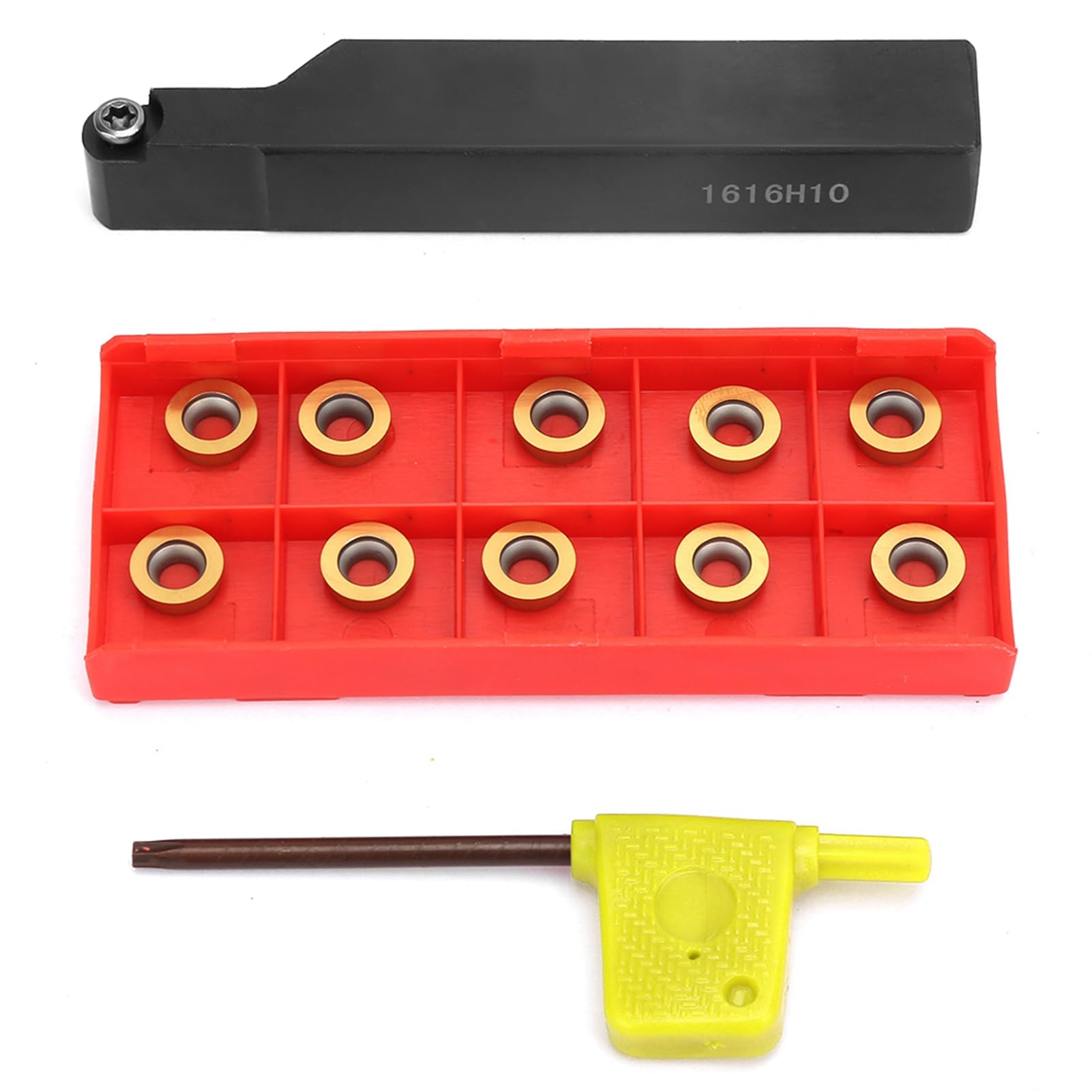 10 Plaquettes De Tournage Carbure CNC – Modèle CCMT060204-HM YBC251 – Pour Acier Semi-fini