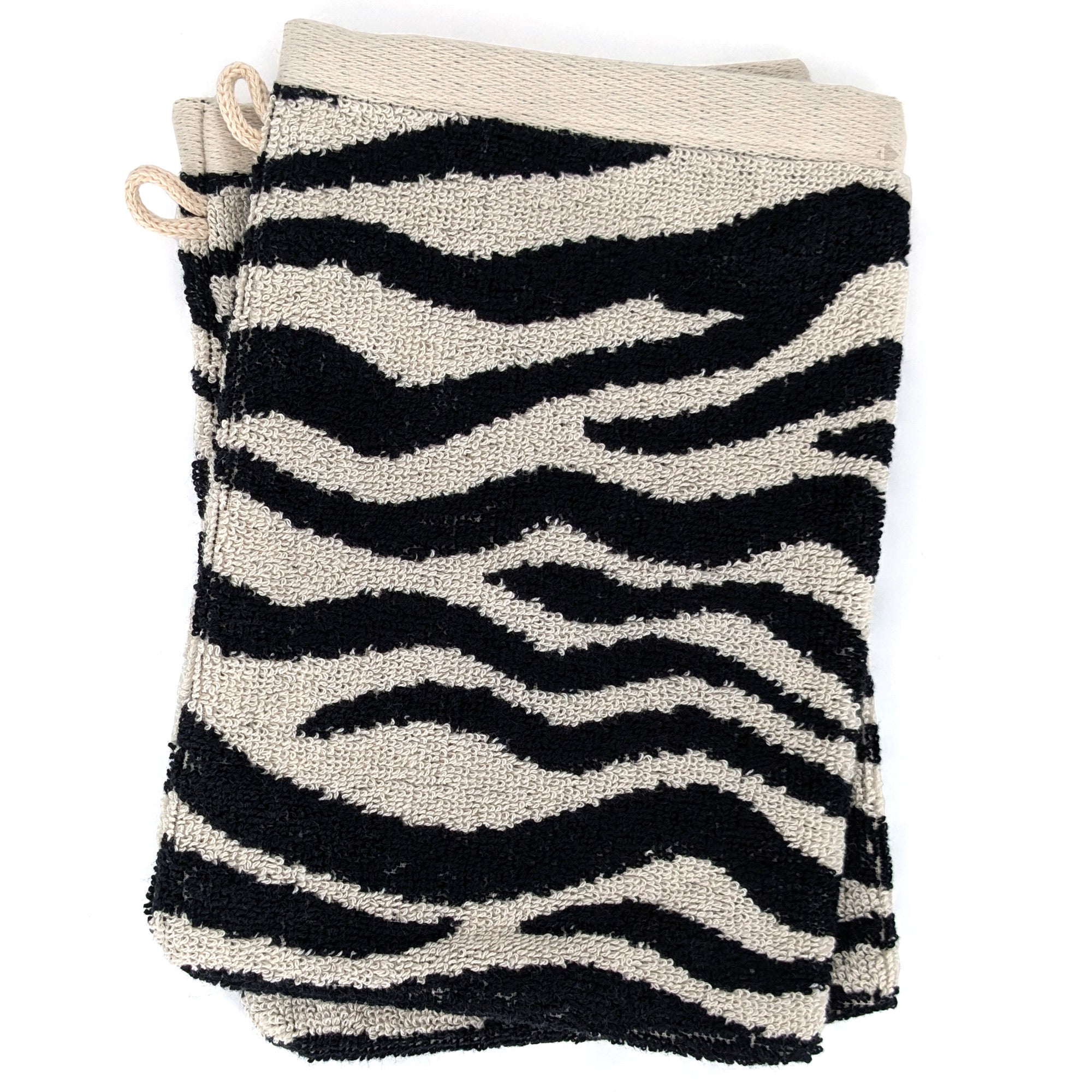 Lot De 2 Grands Gants De Toilette Carrés En Mousseline 100% Coton Ultra Absorbants - 50 X 25 Cm
