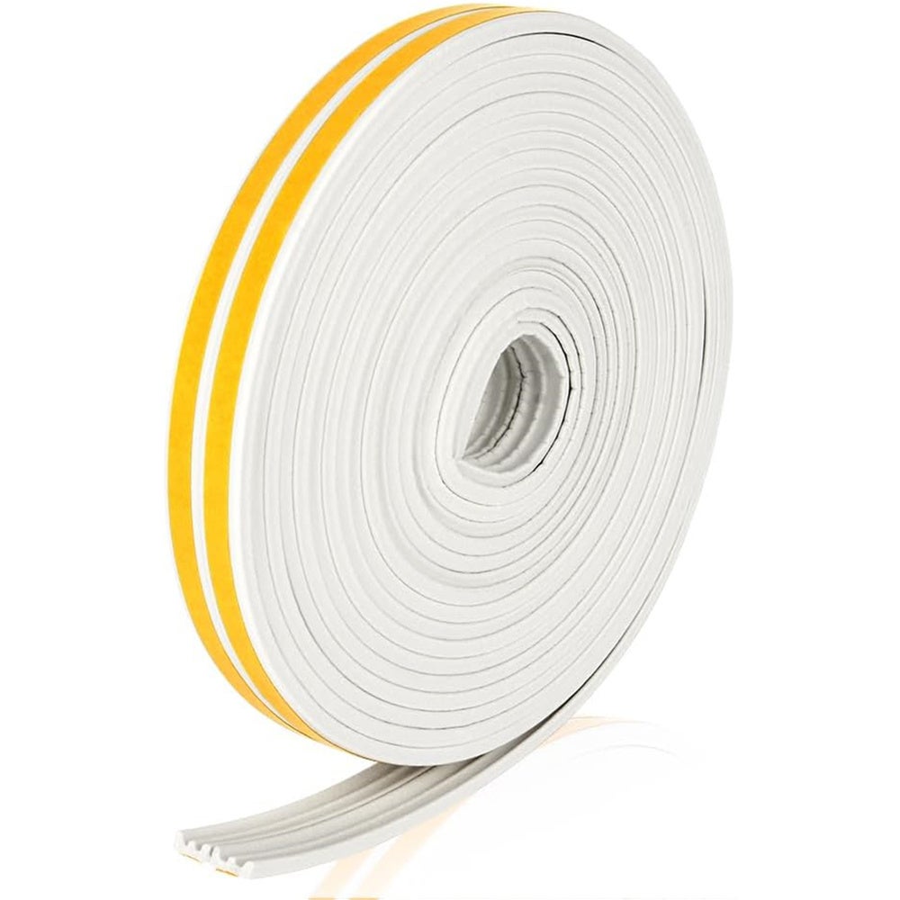 Samoprzylepna taśma uszczelniająca do drzwi i okien, 10-metrowa uszczelka drzwi, gumowa uszczelka profilowana typu E, izolacja akustyczna, uszczelki a