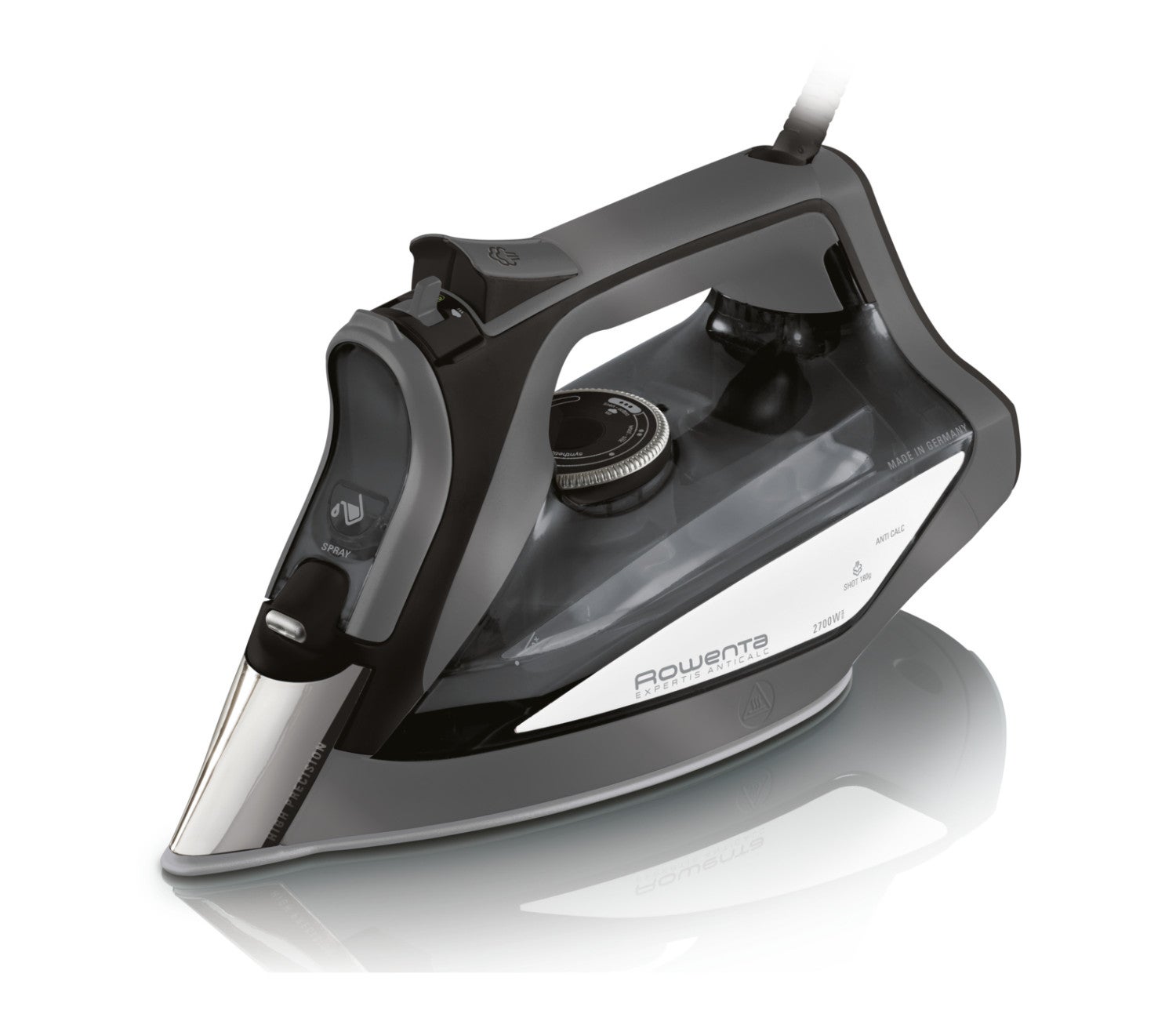 Rowenta Dw7025 Plancha A Vapor Suela Microsteam 400 Hd Láser 2700 W Negro/Gris , Leroy Merlin