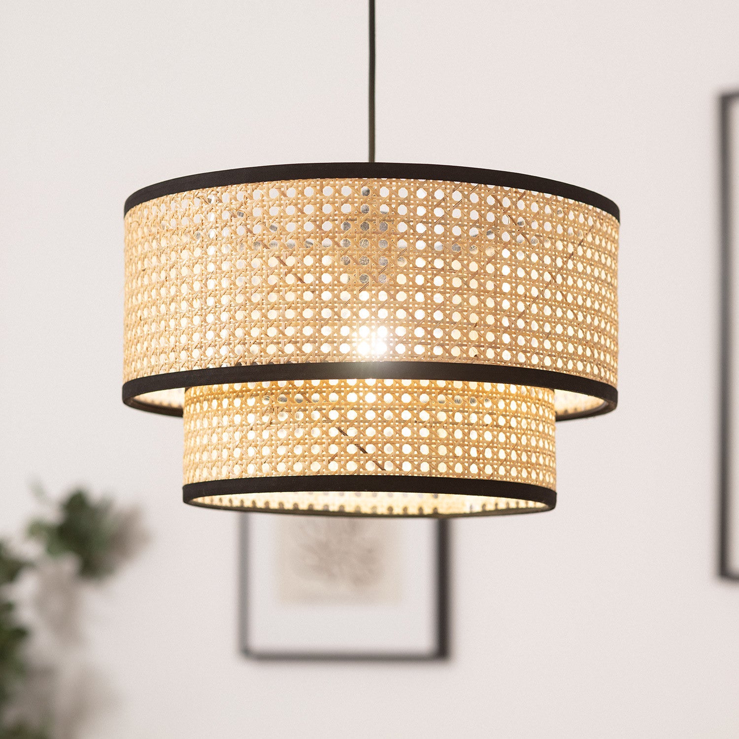 Suspension Rotin Huela Doppio Naturel - 2