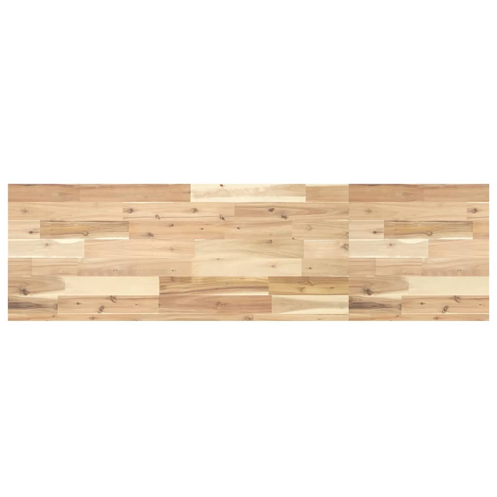 Plateau De Table En Bois D'acacia Massif – 100 X 70 X 2 Cm – Finition Huile Naturelle – Pour Table à Manger, Bureau Ou Déco