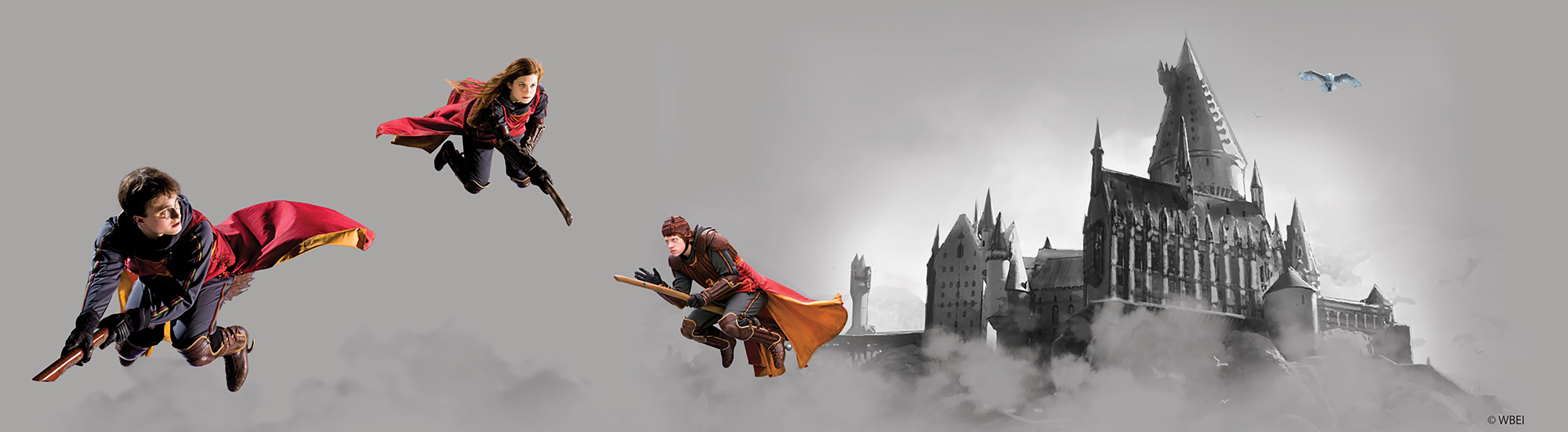 Samoprzylepna granica tapety Harry Potter Hogwart szarymIczerwonym - 500 x 9.7 cm - SANDERS &amp; SANDERS