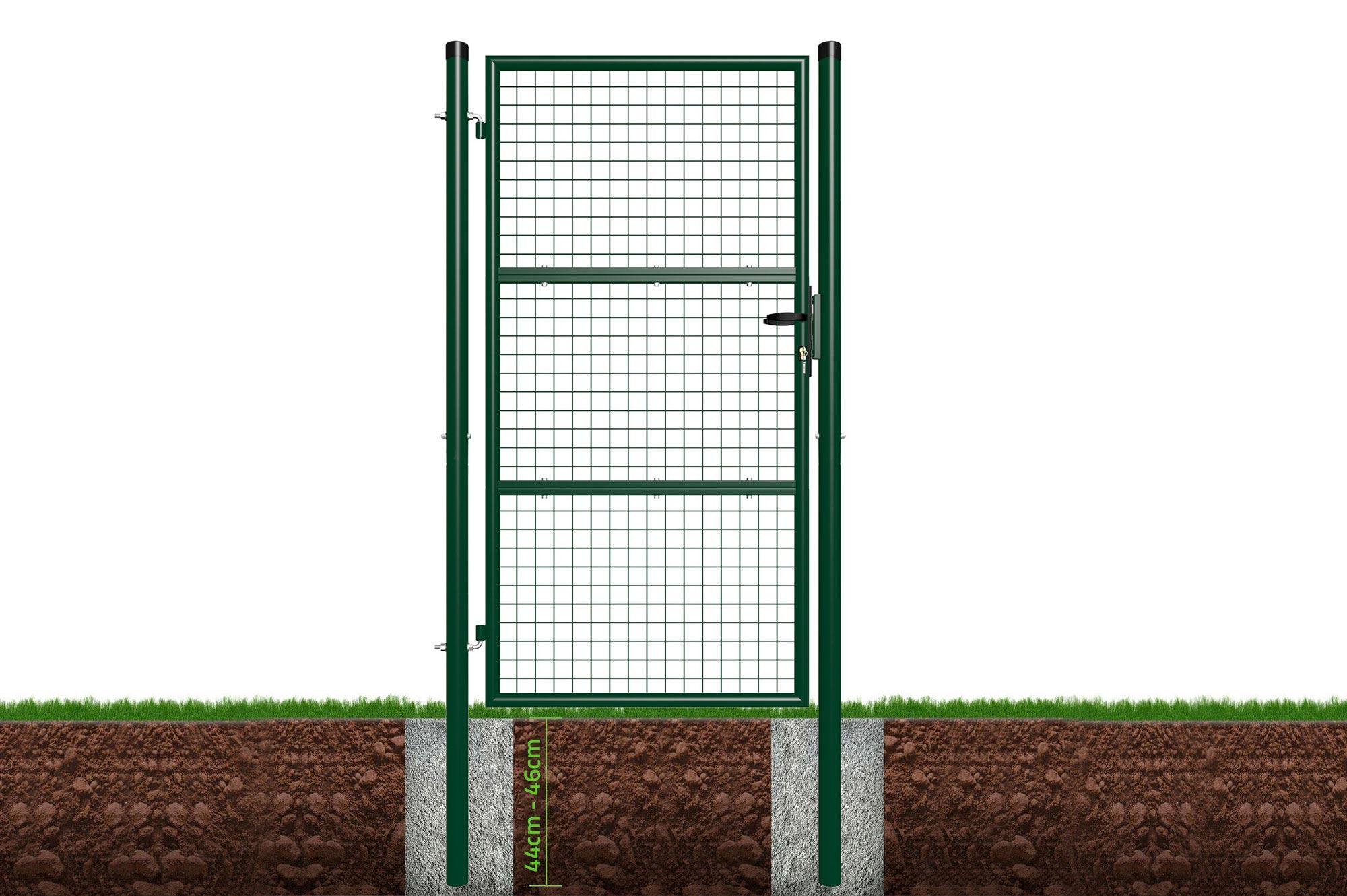 Portillon grillagé 1m OLGA H.180cm Vert - 4