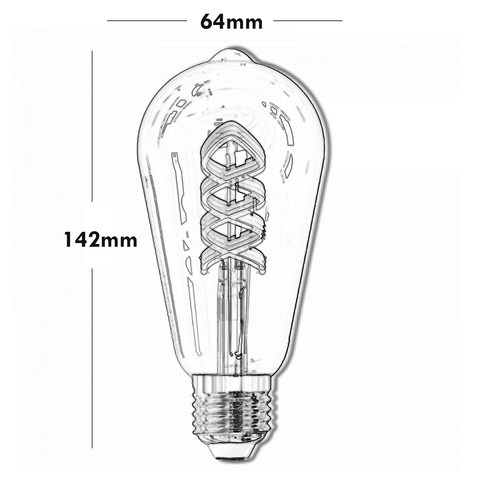 Lampe décorative SMART WiFi LED RGB 1800K amber verre E27 5W dimmable pear light vintage pub tavern Alexa Google - 4