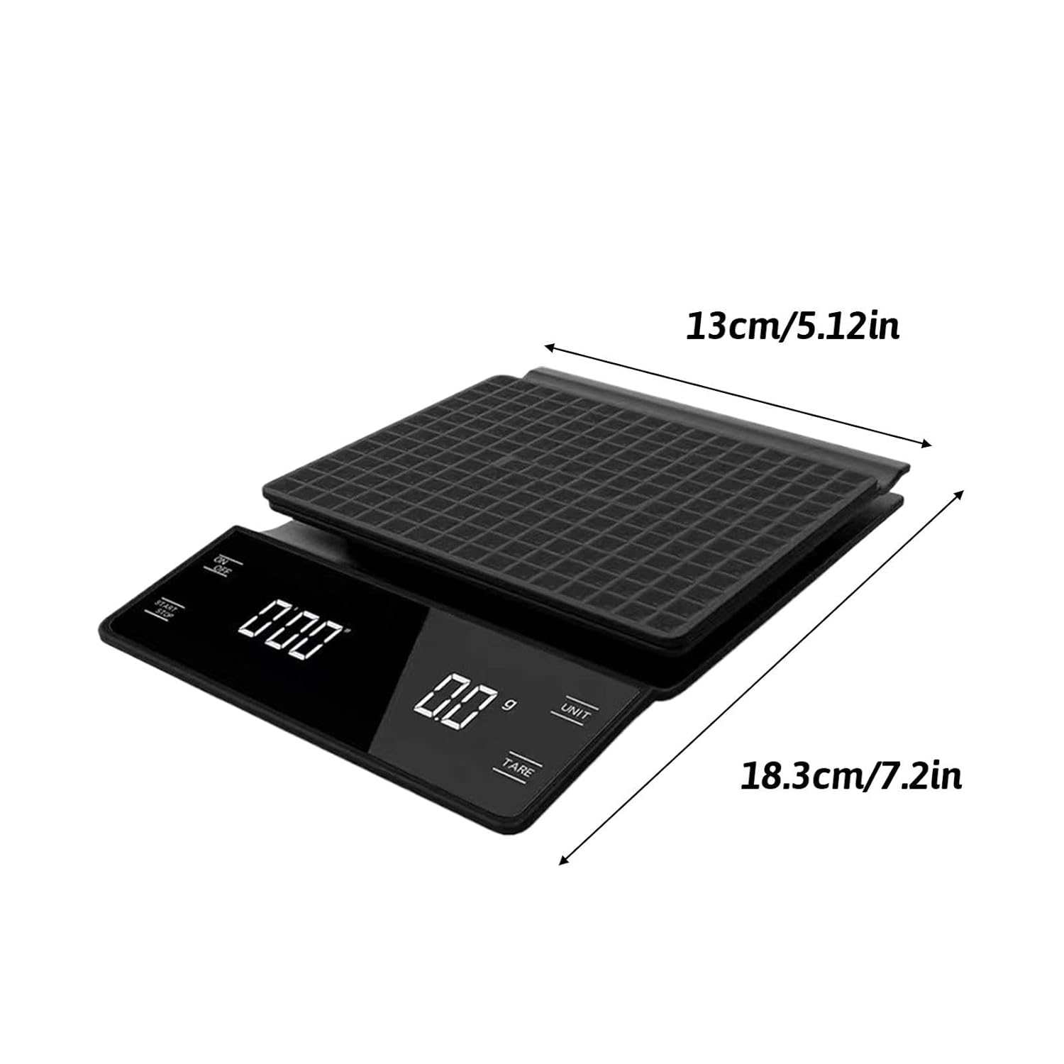 Digital Kitchen Scale, USB Rechargeable Coffee Scale, 3Kg/0.1g Kitchen Scale, Portable Espresso Scale, Precision Coffee Scale, Rechargeable Kitch - 2