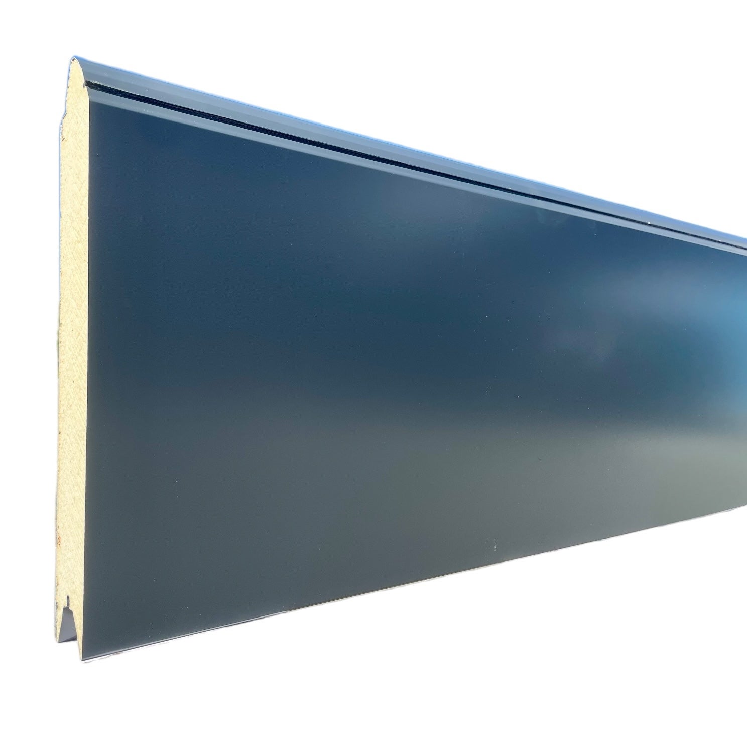 Porte de garage sectionnelle motorisée Gris Anthracite l.500 x H.212,5 cm x Ep.60 mm - 2