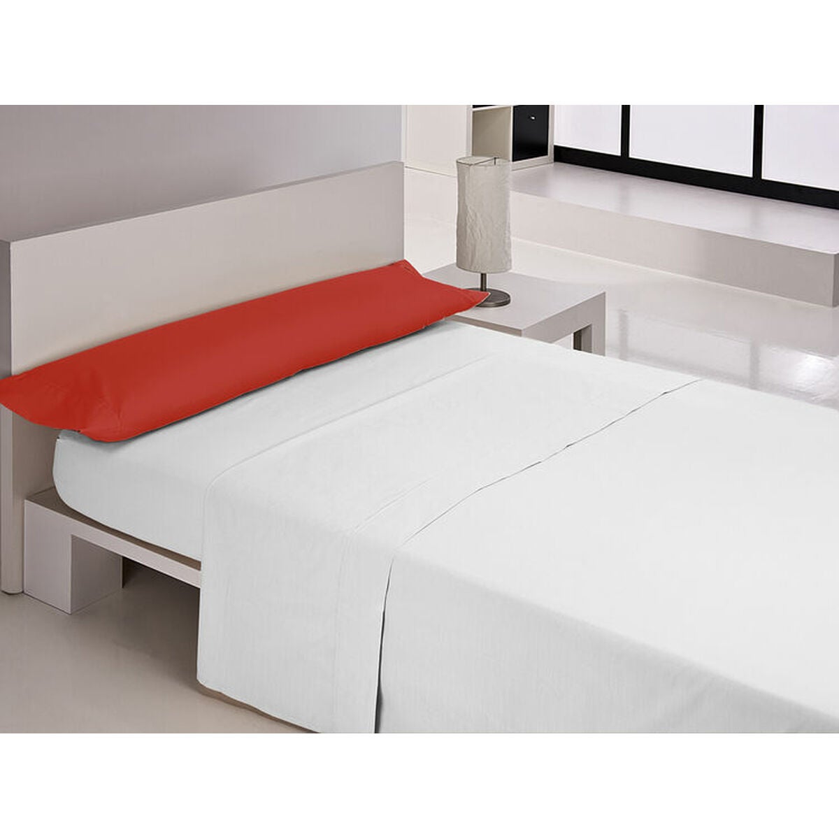 Funda de almohada happy home mix colors rojo cama de 180/200 144 hilos 45 x 85 cm (2 unidades)