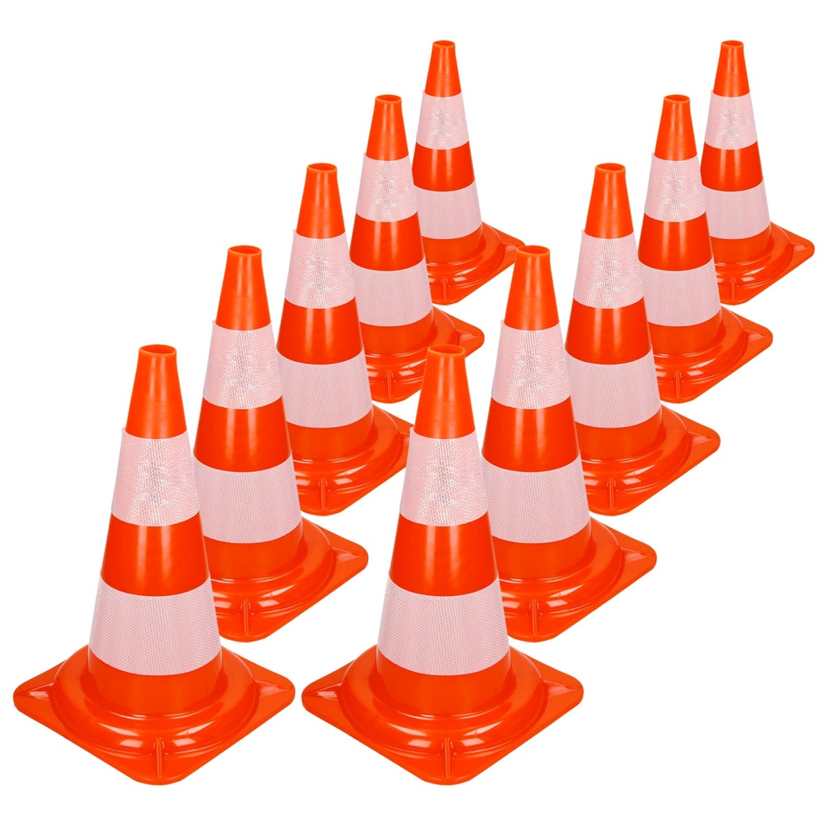 YOELVN Lot de 6 cônes de course orange de 17,8 cm avec trous sur le dessus, lot de 12 drapeaux à carreaux, décorations de fête d'anniversaire de YOELVN Lot de 6 cônes de course orange de 17,8 cm avec trous sur le dessus, lot de 12 drapeaux à carreaux, décorations de fête d'anniversaire de