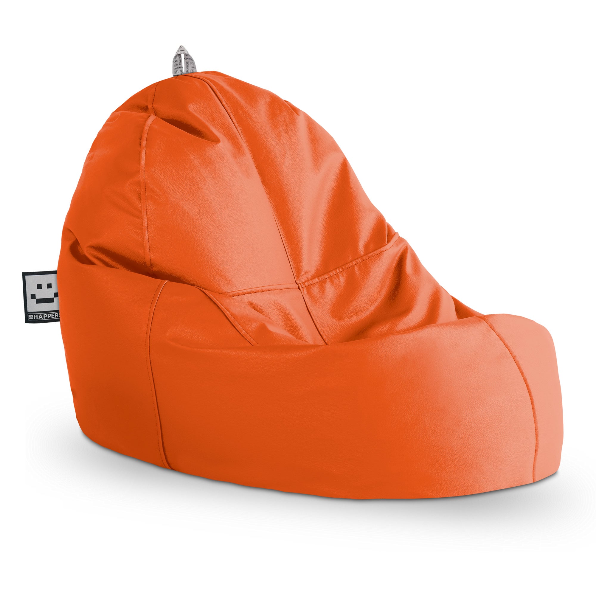 Lounge Pug Pouf Divano Sloucher Pelle Vegana Nero- Big Bertha Original IT