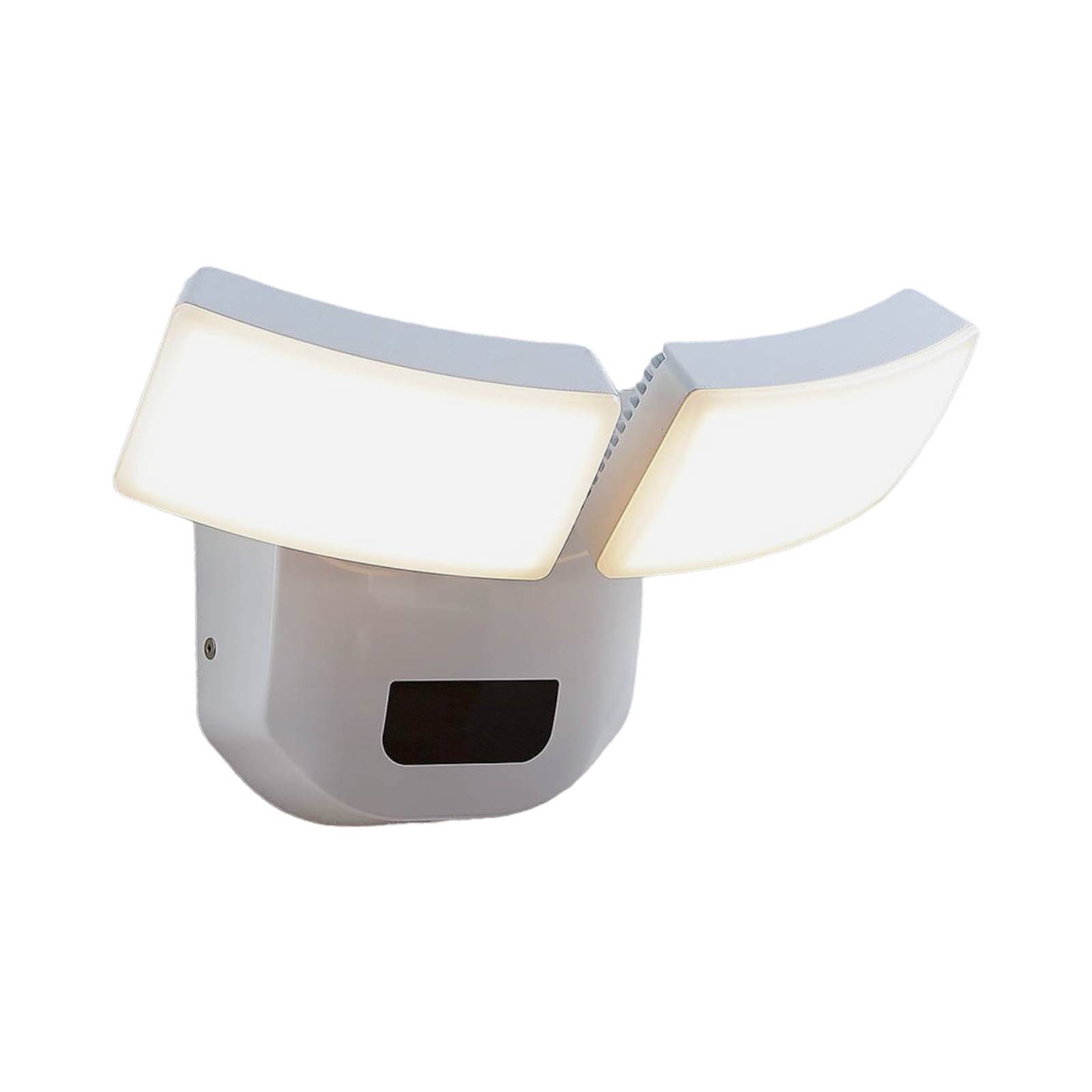 Lámpara De Pared Exterior LED Moderna - IP44 Resistente - Para Entrada, Terraza, Jardín O Balcón - Acabado Níquel Mate