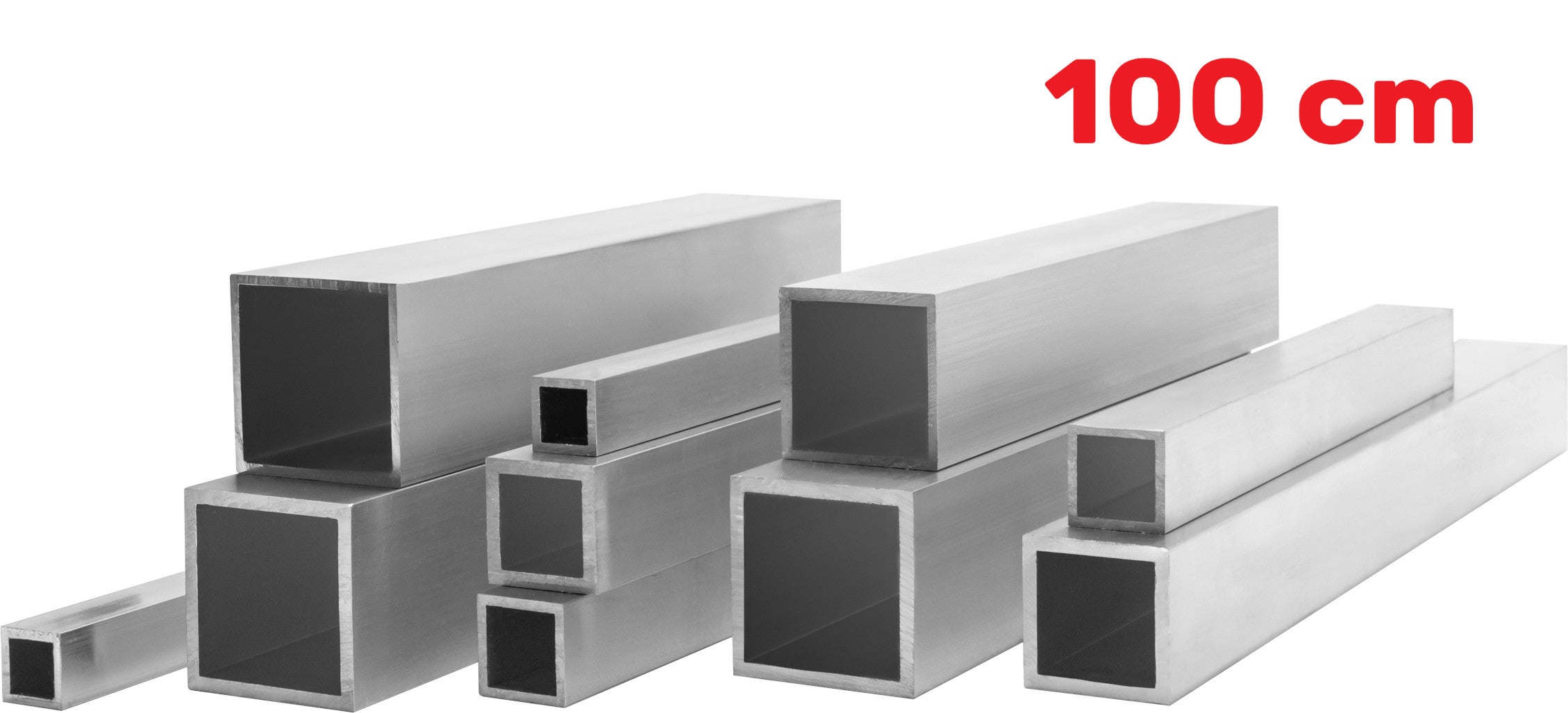 Profil Aluminiowy 40x40x4 mm 100 cm Rura Kwadratowa Aluminium Na wymiar - 7