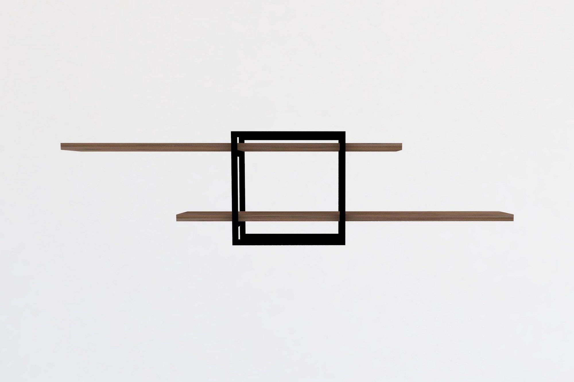 Étagère murale design Alexio L120cm Bois clair et Noir | Leroy Merlin