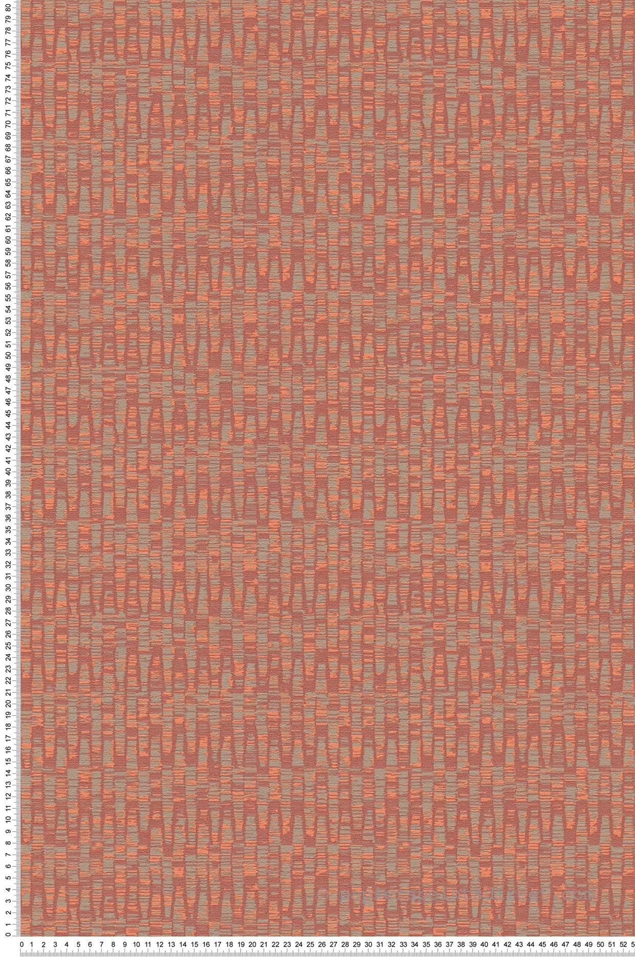 A.s. création, papel pintado no tejido, abstracto, retro, rollo 10,05 m x 0,53 m, as390922, rojo, naranja