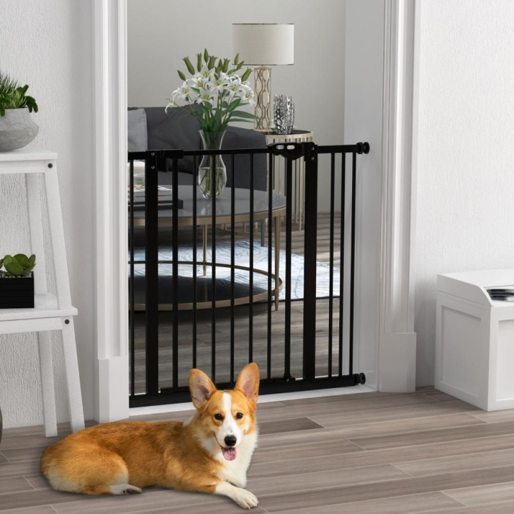 Barriera Di Sicurezza Retrattile Per Neonati E Cani 86x150 Cm - Cancello Telescopico A Rete Per Porte E Scale, Bianco