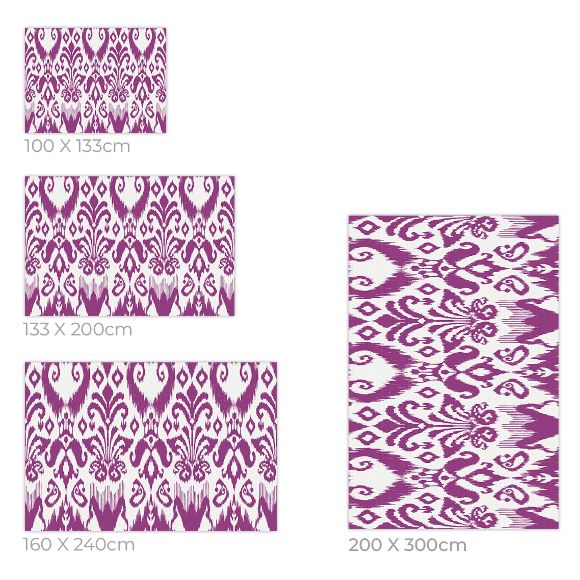 Tapis PVC Intérieur/Extérieur Mallorca Bougainvillier 200x300 cm - Vinyle imprimé antidérapant, lavable et résistant pour terrasse et maison - 6
